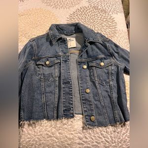 Cropped Jean jacket worn twice